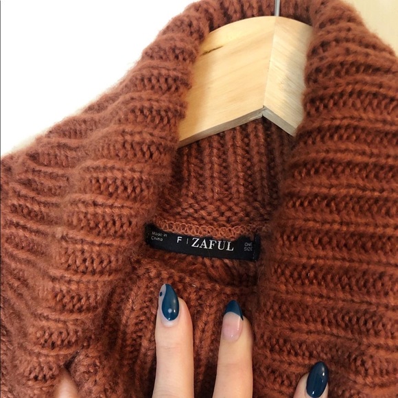 ✿ Zaful Cable-knit Turtleneck Sweater Size XS-S - Picture 2 of 2